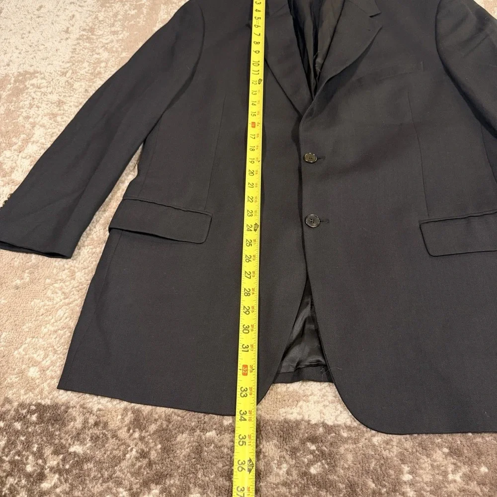 Joseph Abboud Men's Wool 2 Button Tuxedo Jacket Black USA 44L Blazer Jacket